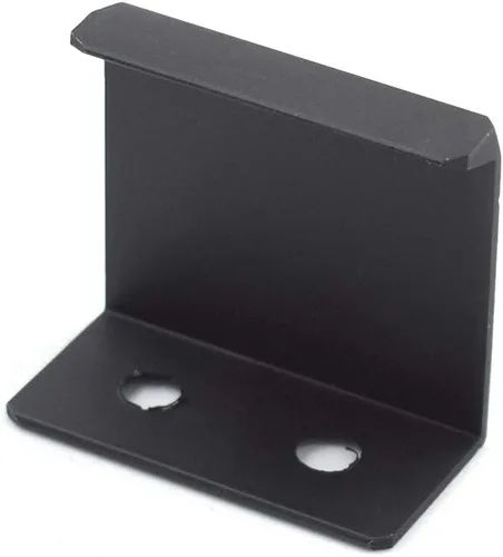 Vista 3 de Tiradores negros de 1.38 pulgadas para gabinete, 10 unidades, espacio entre agujeros de 0.63 pulgadas, tiradores de borde de aleación de aluminio