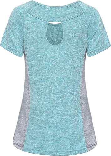 Vista 36 de MISS FORTUNE Active Wear Yoga Top Cool Dry Workout Shirt Ropa de ejercicio