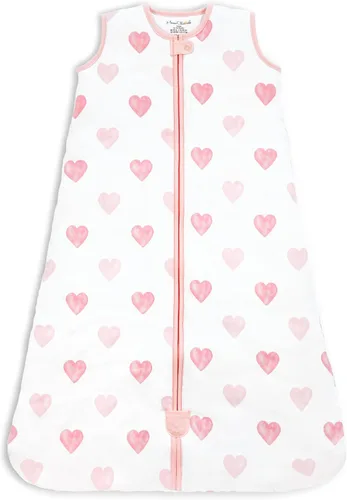 Vista 11 de Manta de algodón orgánico para bebé, saco de dormir 0.5 TOG 0-6 meses, paquete de 2 unidades Rosette