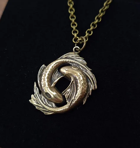 Vista 50 de Collar Yin Yang para hombre, joyería colgante de alta calidad de aspecto antiguo, regalos de Yin Yang, joyería vikinga para hombres
