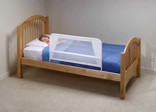 Vista 2 de KidCo Protector de riel de cama de malla para niños pequeños de 39 pulgadas de largo para colchón individual, doble, matrimonial, Queen y King