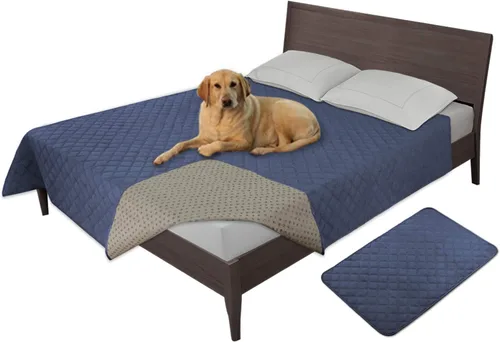 Vista 18 de Easy-Going - Funda impermeable 100% para cama de perro, manta antideslizante para mascotas para muebles, funda lavable para sofá, funda de repuesto