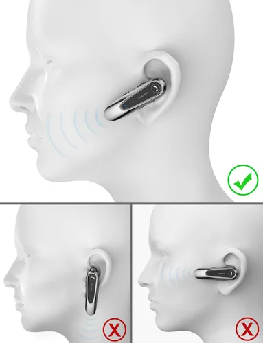 Vista 8 de Link Dream Auricular Bluetooth inalámbrico CVC8.0 para teléfono celular, micrófono dual, cancelación de ruido, teléfono con llave de silencio 20H