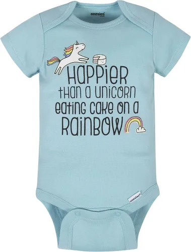 Vista 2 de Onesies Brand baby-girls 8-pack Short Sleeve Mix & Match Bodysuits