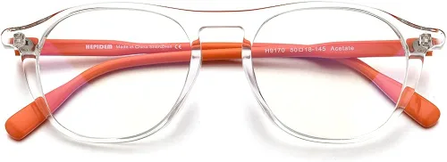 Vista 4 de HEPIDEM Gafas de acetato para hombre marco de anteojos ópticos de miopía redondo retro vintage