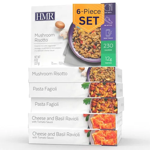 Vista 11 de HMR Entrees Meals - Paquete variado de 5 comidas prefabricadas para microondas bajas en calorías para bajar de peso, cena lista para comer, incluye