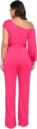 Vista 51 de DeftSharp Overol largo y elegante para mujer, sexy, para cóctel, fiesta, club, casual, para trabajo