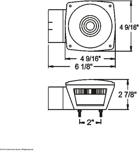 Vista 3 de United Pacific Industries 31134 - Luz combinada de más de 80 pulgadas con luz de licencia, 1 paquete