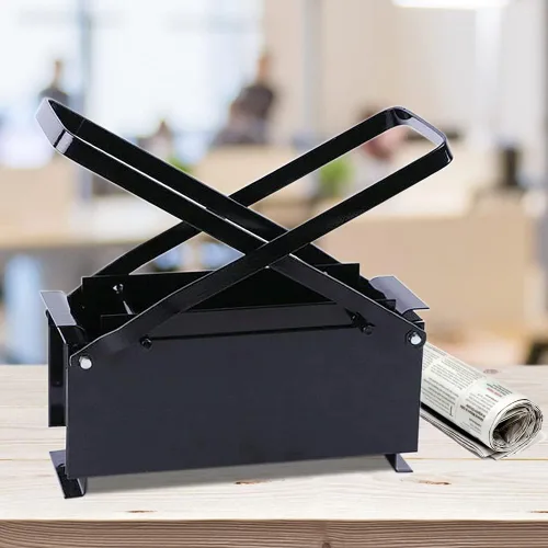Vista 2 de Máquina de briquetas de periódico, máquina de briquetas de ladrillo, troncos de papel de alta resistencia, máquina de ladrillos de prensa de acero
