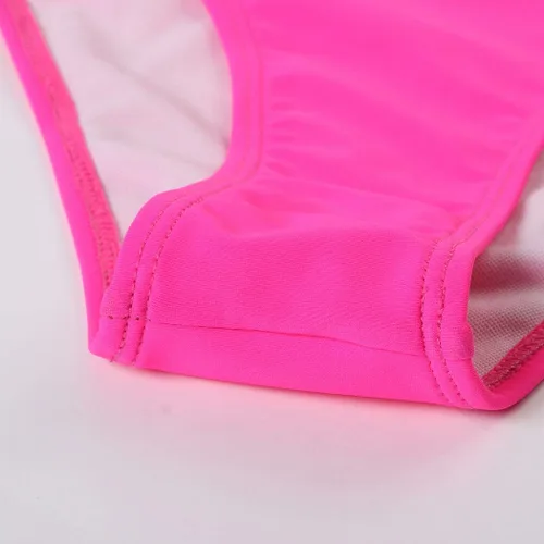 Vista 6 de MOSHENGQI - Traje de baño de dos piezas para mujer, con tirantes y corte alto