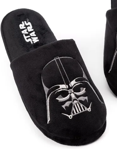 Vista 7 de STAR WARS Pantuflas para hombre Darth Vader Dark Side Poliéster Zapatos para casa, Negro