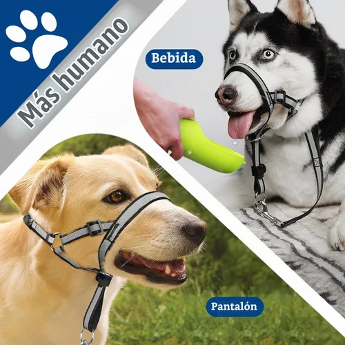 Vista 7 de BARKLESS Collar reflectante para la cabeza, collar sin tirones para perros
