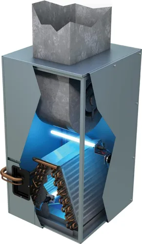 Vista 5 de Fresh-Aire UV Sistema de luz UV serie AHU, purificador de aire para todo el hogar, incluye lámpara de dos años y fuente de alimentación de grado