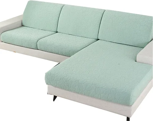 Vista 13 de Fundas elásticas para cojines de sofá, funda de cojín para sofá individual en forma de L, sofá chaise longue, protector suave de muebles de 1, 2 y 3