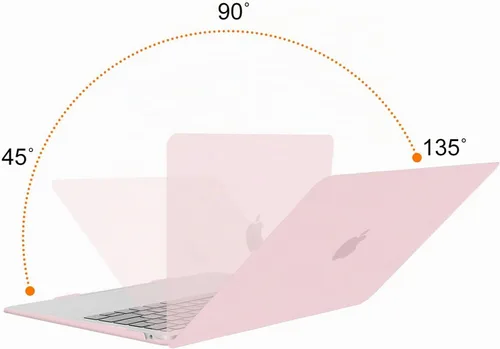 Vista 3 de MOSISO Funda compatible con MacBook Air de 13 pulgadas M1 2022-2018, rosa Rosa bebé