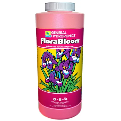 Vista 6 de General Hydroponics FloraBloom 0-5-4 Alimento vegetal, parte del sistema avanzado de nutrientes FloraSeries para plantas, 1 galón