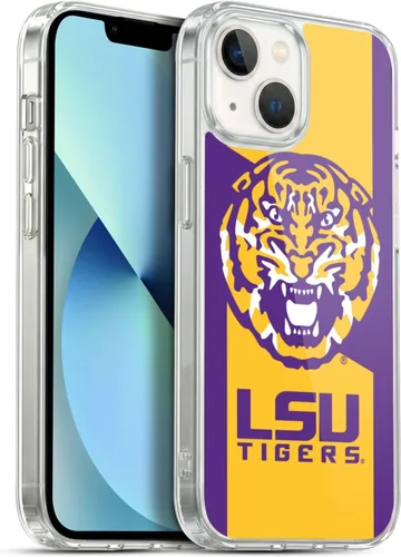 Vista 10 de Head Case Designs Funda de gel suave con licencia oficial de la Universidad Estatal de Louisiana LSU Camou compatible con Apple iPhone 7 Plus/iPhone