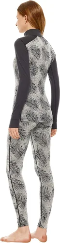Vista 4 de Adeptwool Conjunto John de capa base de lana merino para mujer, media cremallera, parte superior e inferior, ropa interior térmica