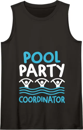 Vista 5 de Aqua Aerobics Fitness Funny Water Aerobics Instructor Tank Top, Negro