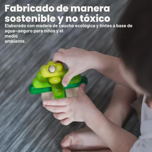 Vista 7 de Juguete apilable en forma de árbol de Plan Toys Árbol apilable