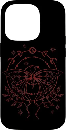Vista 17 de Alt Emo Fairy Grunge Fairycore Goth Moth Moon Phases Case for iPhone 16