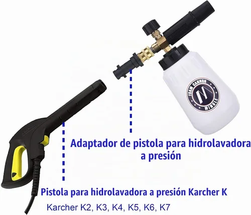 Vista 3 de M MINGLE Cañón de espuma, compatible con Karcher K2-K7, 5 puntas
