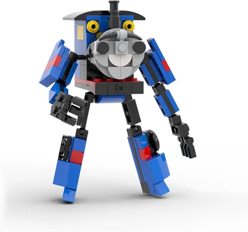 Vista 12 de Juego de bloques de construcción de figuras de Charles, juguetes de modelo de monstruo de tren araña de juego de terror, ladrillos de construcción
