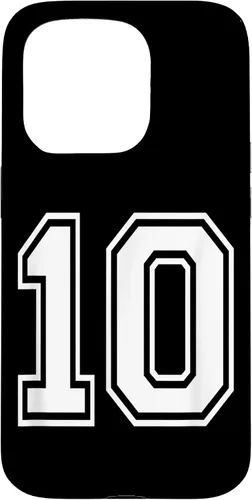 Vista 14 de Number 10 Varsity Style Bold Sports Birthday Case for iPhone 17