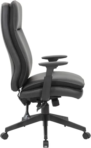 Vista 5 de Boss Office Products Silla ejecutiva de respaldo alto con brazos ajustables
