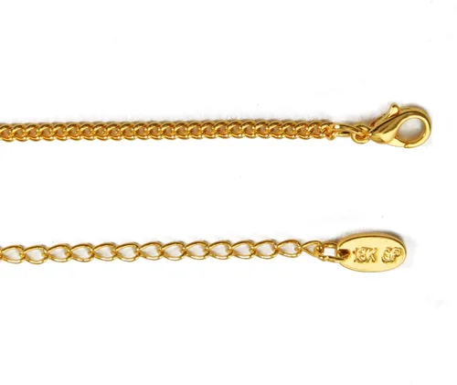 Vista 6 de Collar con nombre "Jazmin" - Chapado en oro amarillo de 18 quilates