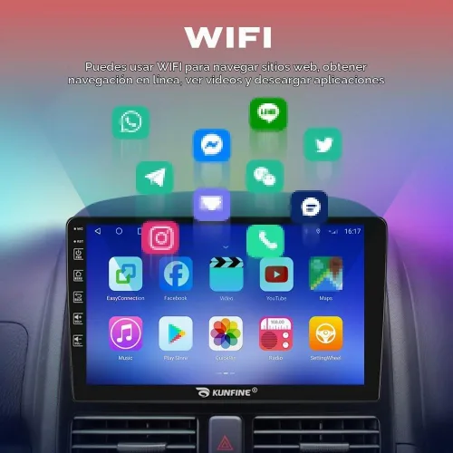Vista 5 de Para Toyota Corolla 2003-2008 Car CarPlay Android Navegación Automática Estéreo GPS Radio 9 "IPS Pantalla Táctil Headunit Tablet Media Player, si