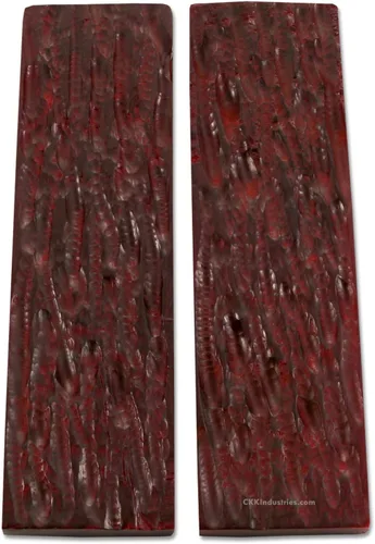 Vista 8 de Báscula de mango de cuerno de búfalo (corteza) - (Amber/Black) - (3.50 x 1.125 x 0.187)