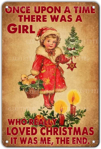 Vista 15 de Letreros de Navidad de Metal Vintage de Lata, May You Never to Too Grown Up to Search The Skies Christmas Eve 8x12 Pulgadas Arte Rústico de Pared