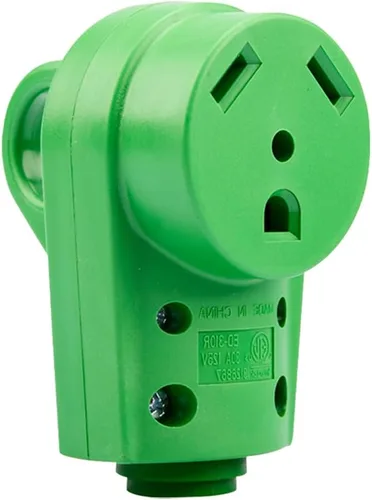 Vista 11 de BELOMI Enchufe RV de 30 amperios, adaptador de enchufe de repuesto resistente NEMA TT-30P, conector de alimentación eléctrica de 125 V, extremo