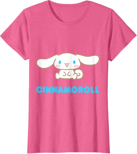 Vista 73 de Cinnamoroll Character Front and Back T-Shirt S Negro
