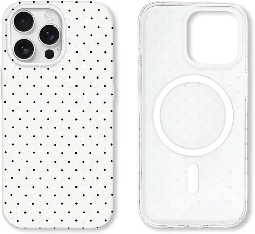 Vista 108 de Hython Funda para iPhone Air, diseño estético de lunares lindos, funda simple de 6.5 pulgadas, delgada, antiarañazos, parachoques de TPU suave, a