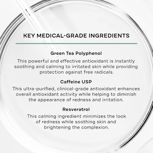 Vista 3 de Replenix Suero triple AOX que reduce el enrojecimiento, tratamiento facial antioxidante hidratante de grado médico con té verde calmante para pieles