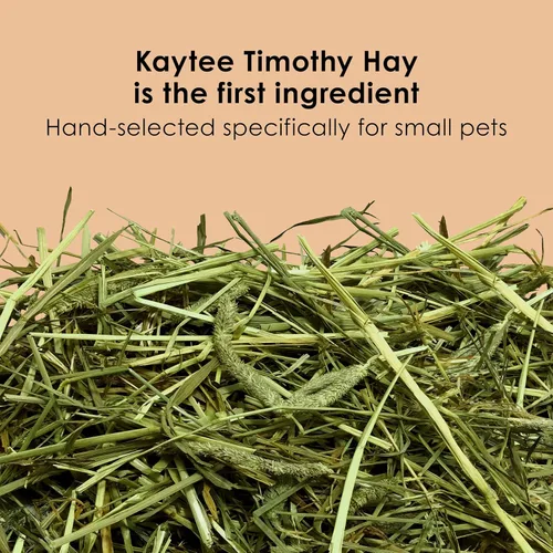 Vista 3 de Kaytee Timothy Complete - Alimento para conejillo de indias, fabricado con heno Timothy, alto en fibra, apoya la salud dental y la digestión