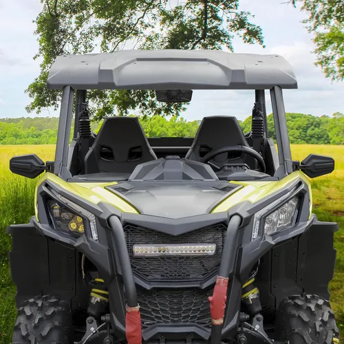 Vista 6 de SAUTVS Kit de espejo retrovisor central convexo ajustable y retrovisor lateral plegable para Can-Am Maverick Trail Sport Commander 2018-2026