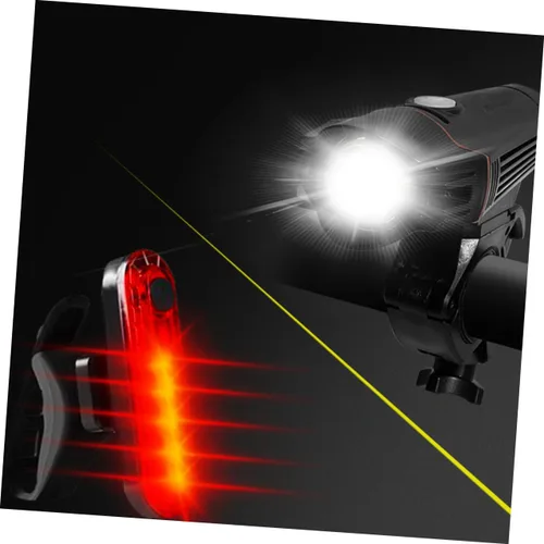 Vista 4 de VICASKY Juego de luces recargables para bicicleta, luces delanteras y traseras impermeables con carga USB, luces de seguridad para ciclismo