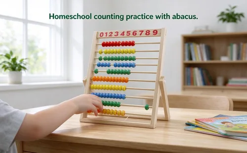 Vista 16 de MAGIKON Marco de números de madera para contar, ábaco de 10 filas para niños que aprenden matemáticas (11-1/2 pulgadas)