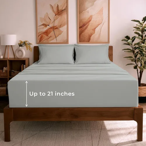 Vista 37 de Mellanni Juego de sábanas Twin XL - Juego de ropa de cama de 4 piezas de la colección icónica, (incluyendo 2 fundas de almohada), bolsillo profundo