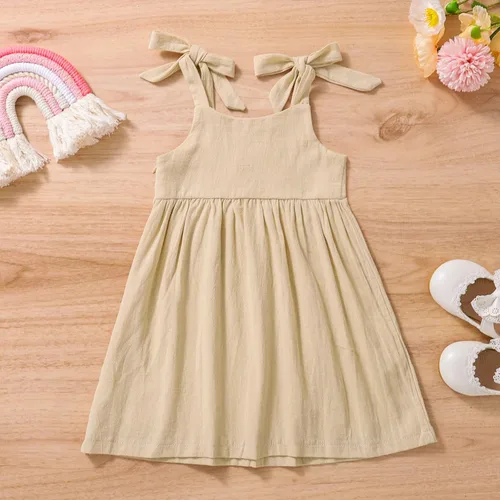 Vista 4 de Conjunto de ropa de verano de 2 piezas, ropa de bebé niña, vestidos de verano florales sin mangas con volantes