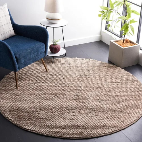 Vista 40 de SAFAVIEH Natura Collection - Alfombra decorativa, 2 x 3 pies, color beige, mezcla de lana hecha a mano, diseño texturizado, ideal para pasillo