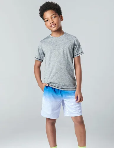 Vista 2 de Paquete de 5 pantalones cortos deportivos para niños, de malla, baloncesto, ropa juvenil, equipo deportivo con bolsillos