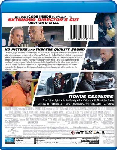 Vista 3 de The Fate of the Furious Blu-ray