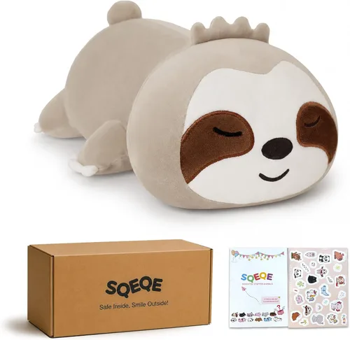 Vista 18 de SQEQE Peluche de ajolote con peso, animal de peluche de ajolote con peso, lindo juguete de almohada rosa suave, regalo para niños y adultos, 9.8
