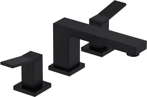 Vista 15 de Gerber Avian - Grifo de baño central de 4 pulgadas con 2 manijas con drenaje de toque de metal, bronce cepillado