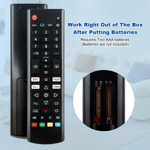 Vista 4 de Remoto reemplazado para LG 4K Smart UHD TV 43UP7000PUA 50UP7000PUA 55UP7000PUA 65UP7000PUA 43UP7560AUD 50UP7100ZUF 50UP7560AUD 55UP7100ZUF