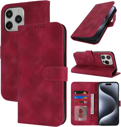 Vista 154 de Funda tipo cartera para iPhone 8 Plus iPhone 7 Plus con tarjetero para iPhone 8 Plus, funda tipo cartera para mujeres y hombres, de piel sintética